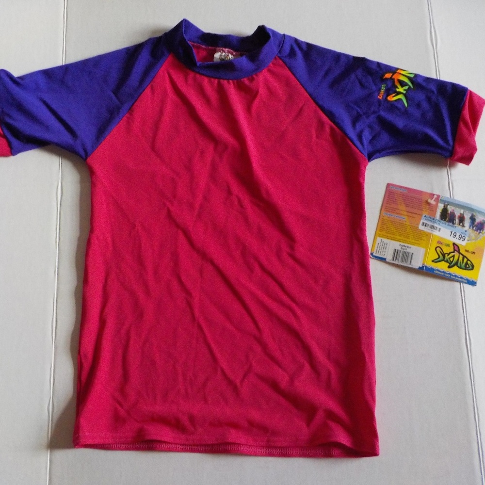 Swim Shirt Girl 10 Rash 100+ Sun Protection Pink